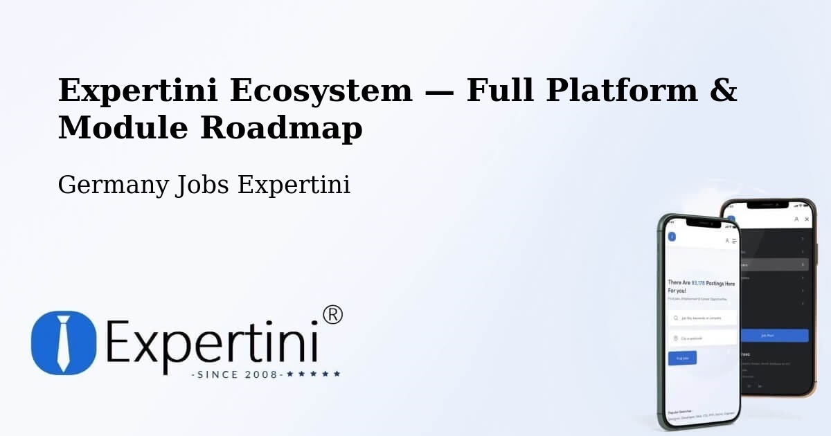 Expertini Ecosystem — Full Platform & Module Roadmap – Maisach