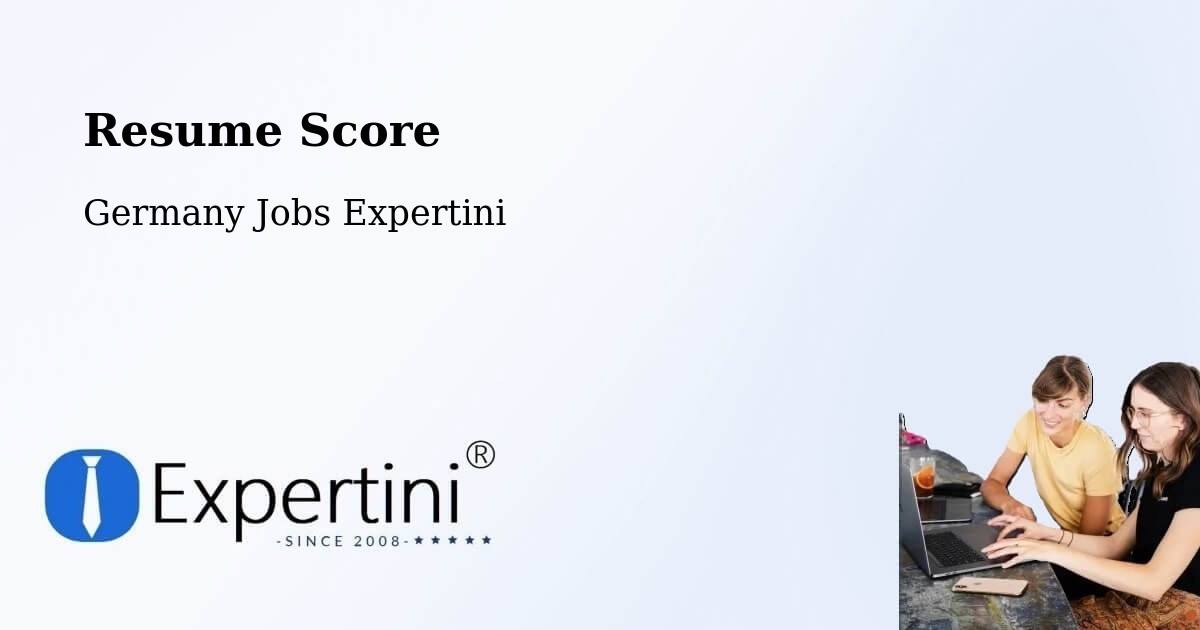 Resume Score & Job Description Match Tool – Maisach - Germany Jobs Expertini